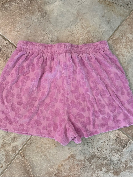 Pink Lilly Retro Flower Terry Cloth Active Shorts Drawstring Women’s M Cotton - Picture 5 of 10